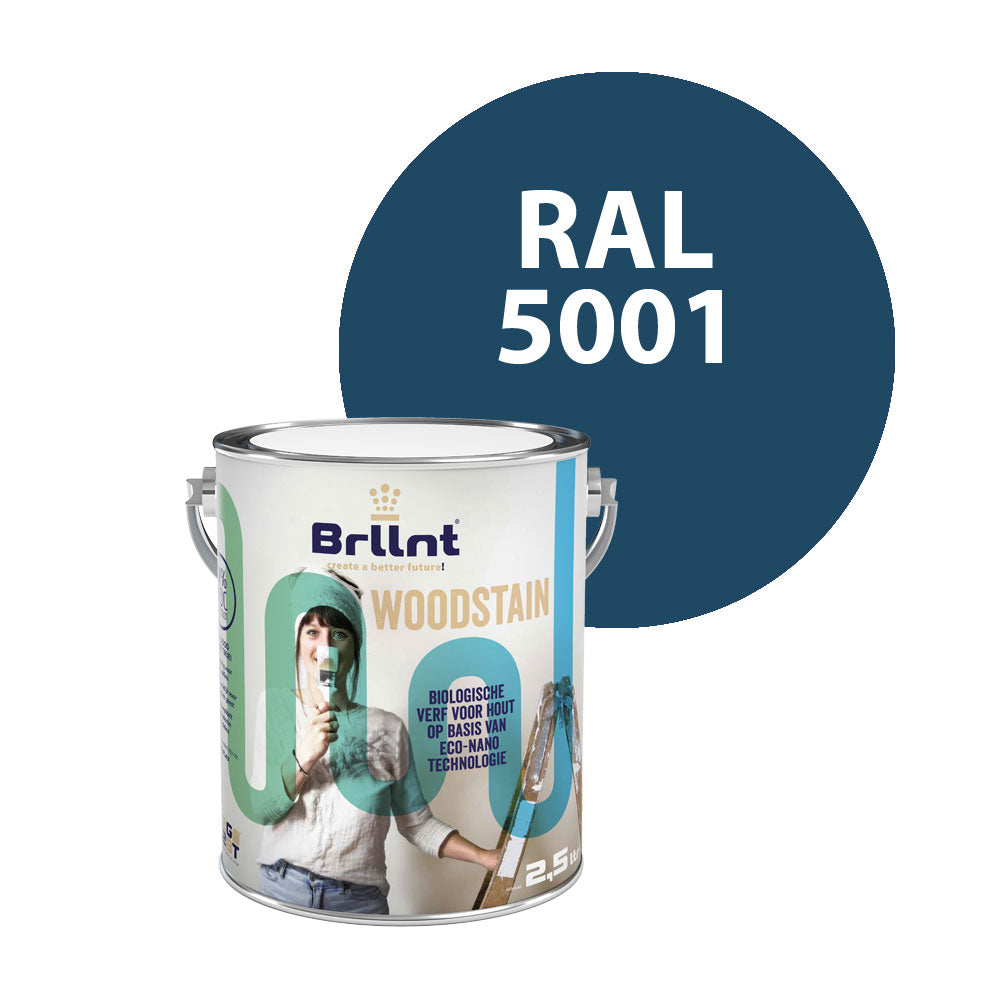 Houtbeits RAL 5001 Groenblauw